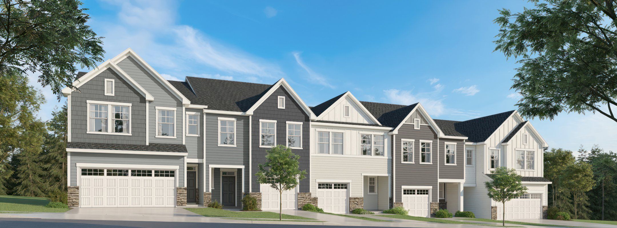 Designer Hillwood Townes Streetscape Designer Hillwood Townes Streetscape