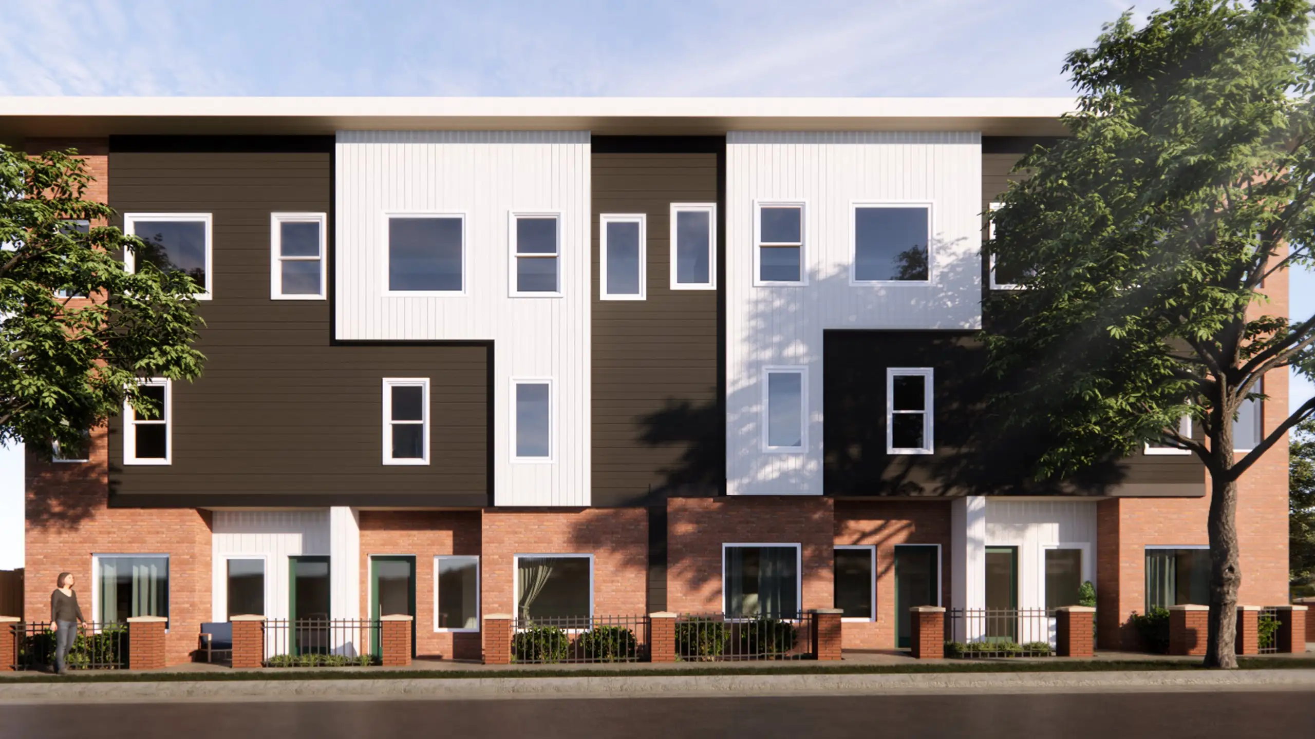 Front exterior of a home in the Fenton/Lite Homes & Towns community, located in Denver, CO (Image 1).