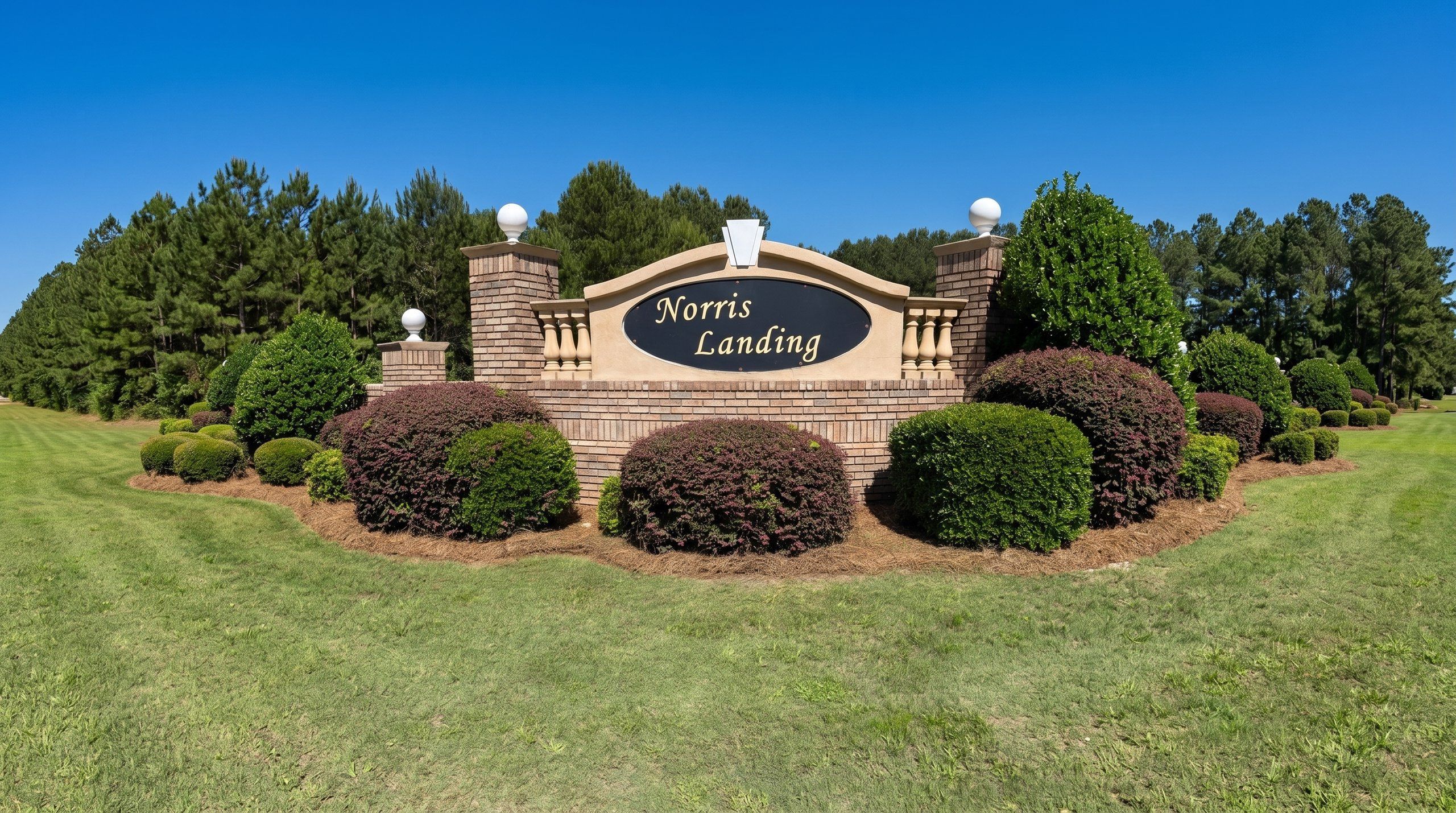Entrance to the Norris Landing community in Snellville, GA, featuring signage and landscaping (Image 1). Entrance to the Norris Landing community in Snellville, GA, featuring signage and landscaping (Image 1).