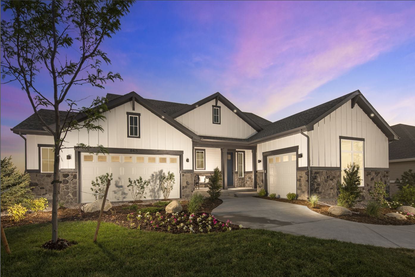 Front exterior of a home in the Timber Ridge community, located in Colorado Springs, CO (Image 1). Front exterior of a home in the Timber Ridge community, located in Colorado Springs, CO (Image 1).