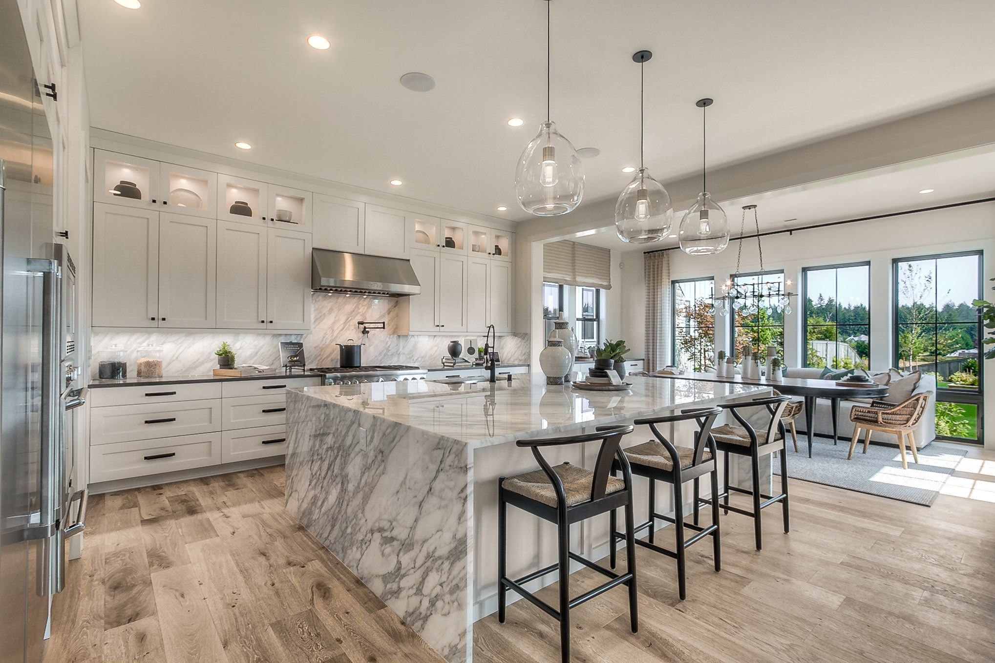 Furnished interior in a model home at Estate Collection At Castleberry in Apex (Image 1). Furnished interior in a model home at Estate Collection At Castleberry in Apex (Image 1).