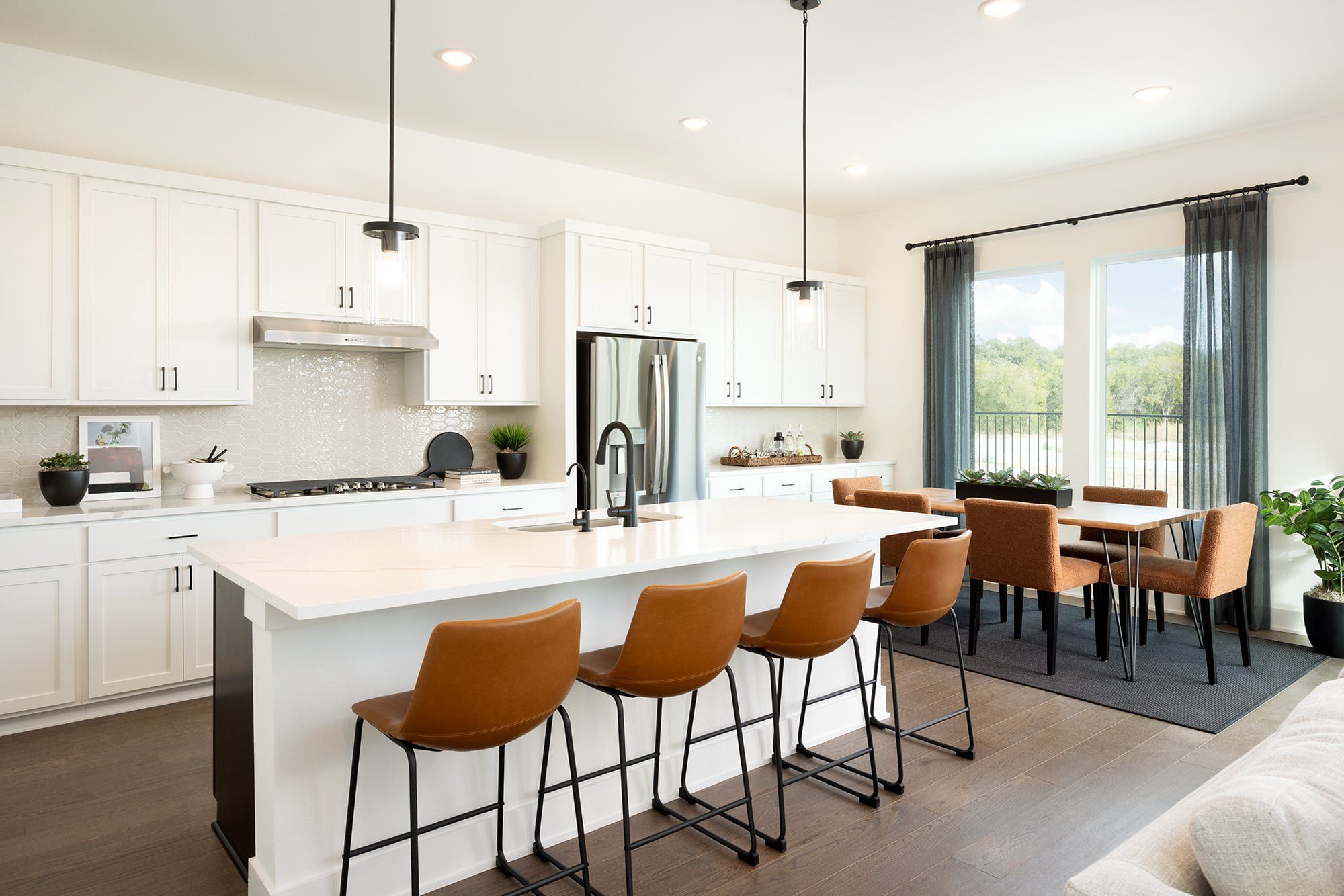 Furnished interior in a model home at Brickline in Pflugerville (Image 1). Furnished interior in a model home at Brickline in Pflugerville (Image 1).
