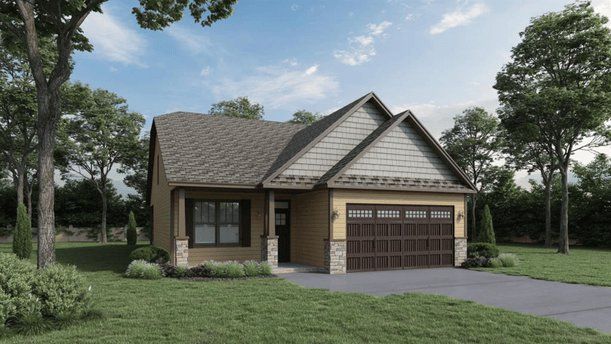 Front exterior of a home in the Edgewood Estates community, located in Greenville, SC (Image 1).