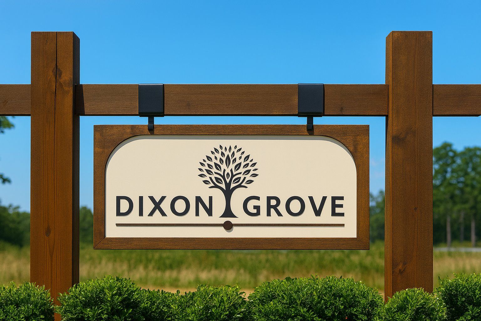 Entrance to the Dixon Grove community in Grimesland, NC, featuring signage and landscaping (Image 1).