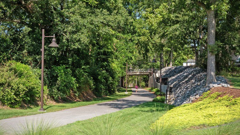 Beautiful walking trail in Shelby, NC.