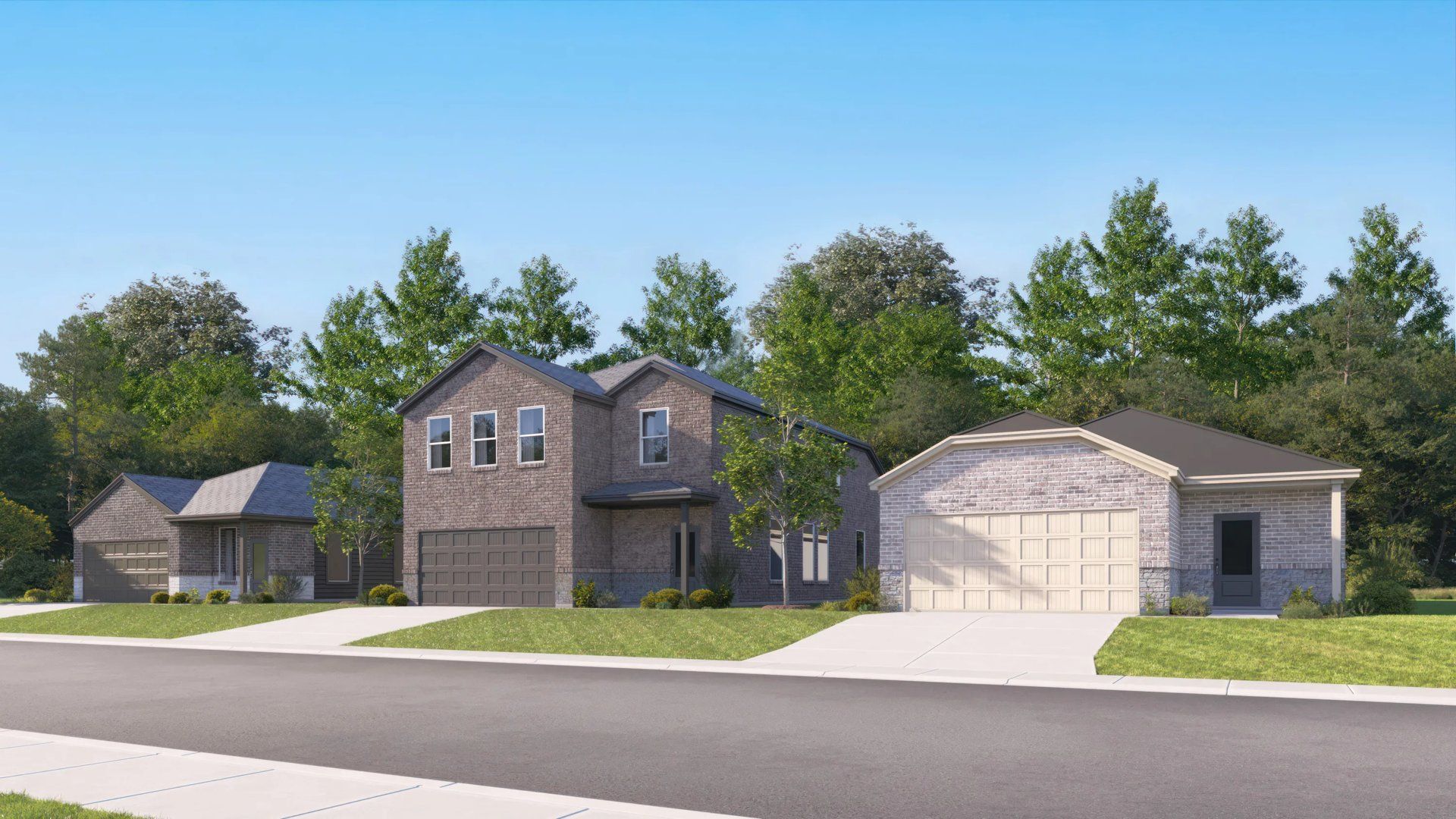 Front exterior of a home in the Guadalupe Ridge: Eventide community, located in New Braunfels, TX (Image 1). Front exterior of a home in the Guadalupe Ridge: Eventide community, located in New Braunfels, TX (Image 1).