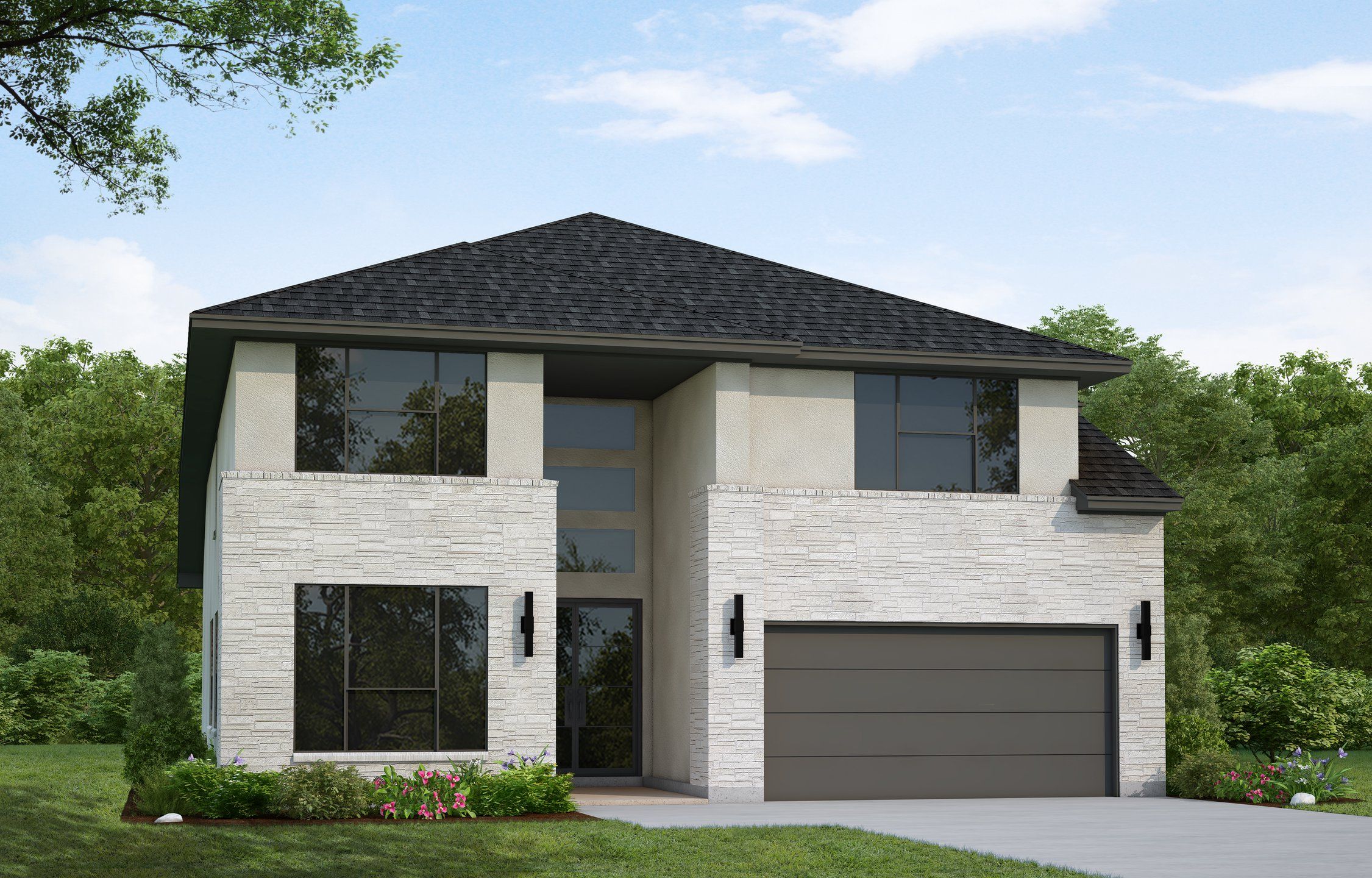Front exterior of a home in the Parkside On The River - 50' community, located in Georgetown, TX (Image 1). Front exterior of a home in the Parkside On The River - 50' community, located in Georgetown, TX (Image 1).