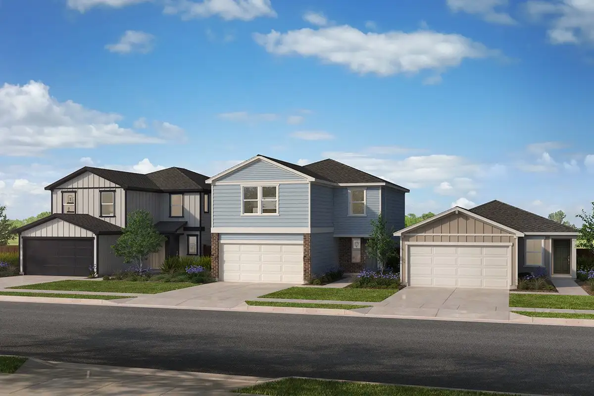Front exterior of a home in the Brighton Trails community, located in Hockley, TX (Image 1).