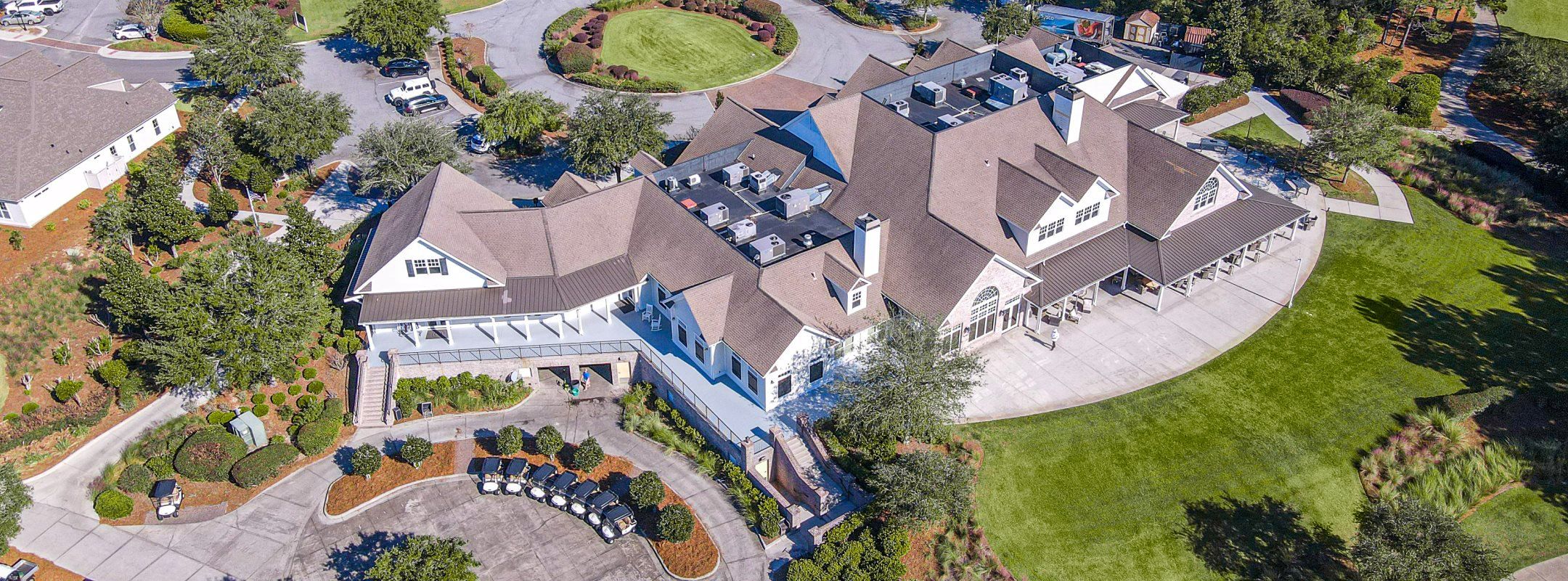 Savannah Quarters clubhouse aerial Savannah Quarters clubhouse aerial