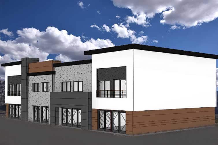 Front exterior of a home in the Hampton Townhomes community, located in Mesa, AZ (Image 1).