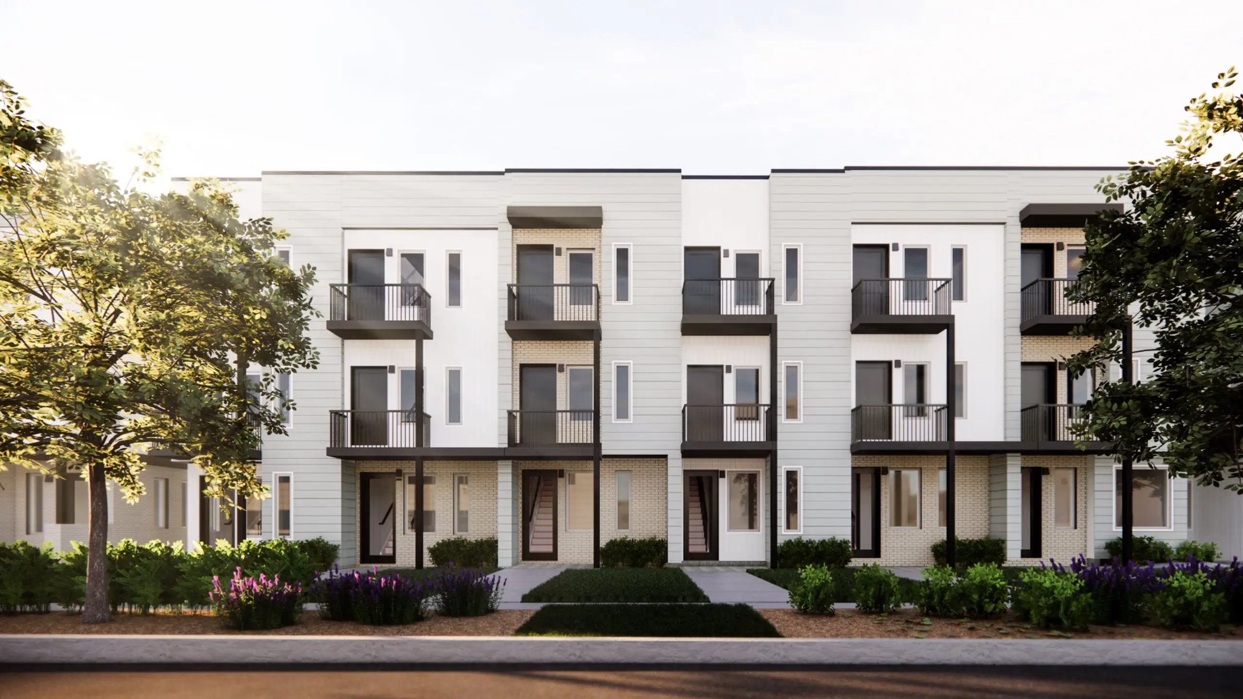 Front exterior of a home in the Thirty-Eight West/LiteTowns community, located in Denver, CO (Image 1).