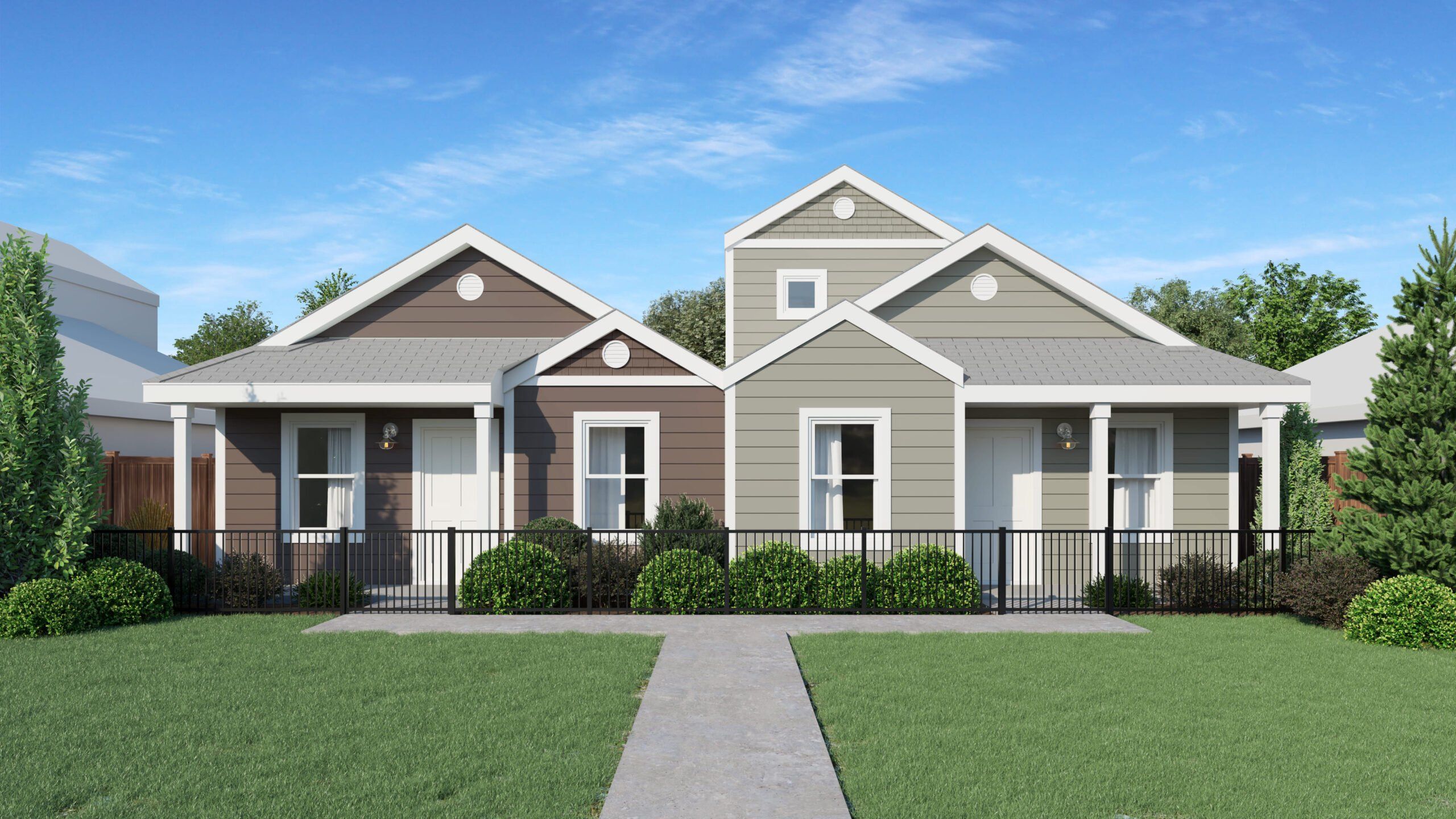 Front exterior of a home in the Dorie Commons community, located in San Antonio, TX (Image 1).