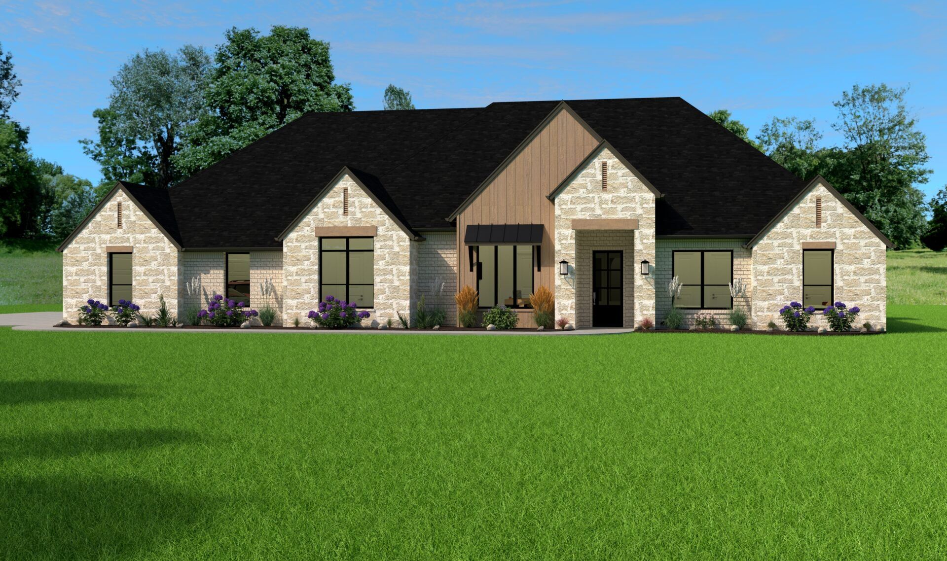 Front exterior of a home in the Taylor Bridge Estates North community, located in Burleson, TX (Image 1).