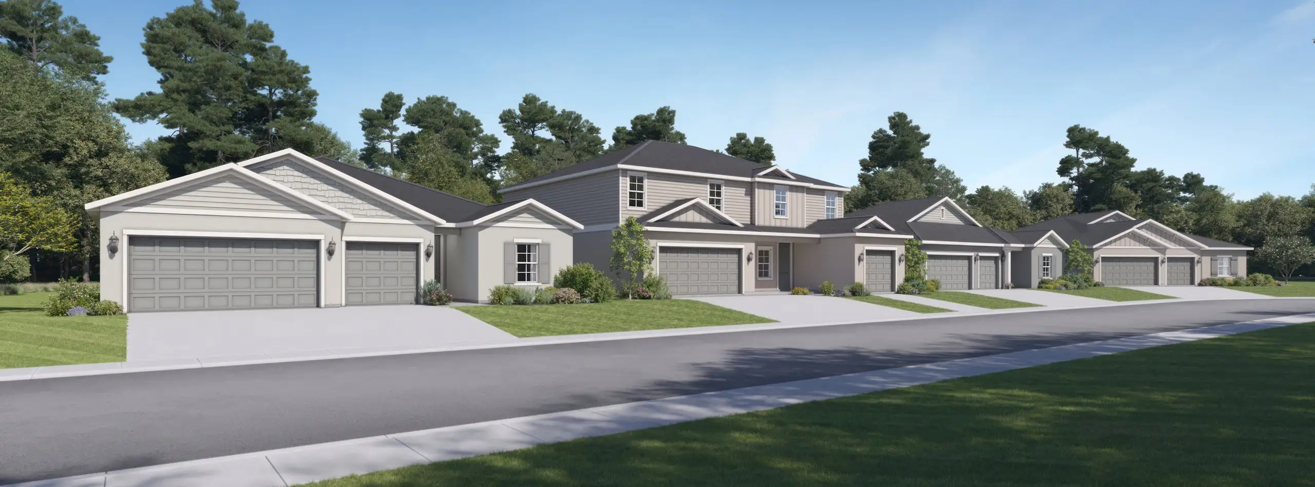 Willow Manor Homes Streetscape Willow Manor Homes Streetscape