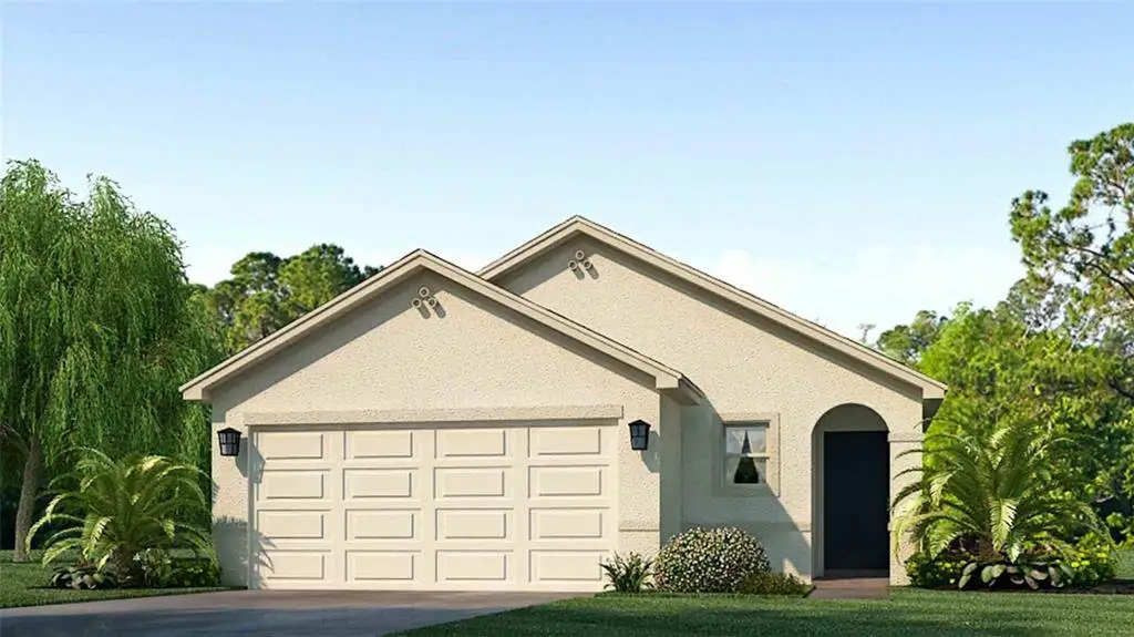 Front exterior of a new home in Silverstone North, Palmetto, FL, highlighting curb appeal (Image 1).