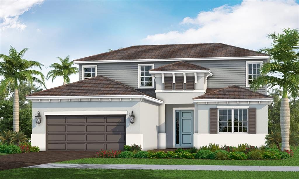 Front exterior of a new home in , Sarasota, FL, highlighting curb appeal (Image 1).