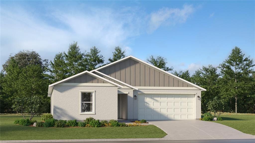 Front exterior of a new home in Marion Oaks, Ocala, FL, highlighting curb appeal (Image 1). Front exterior of a new home in Marion Oaks, Ocala, FL, highlighting curb appeal (Image 1).