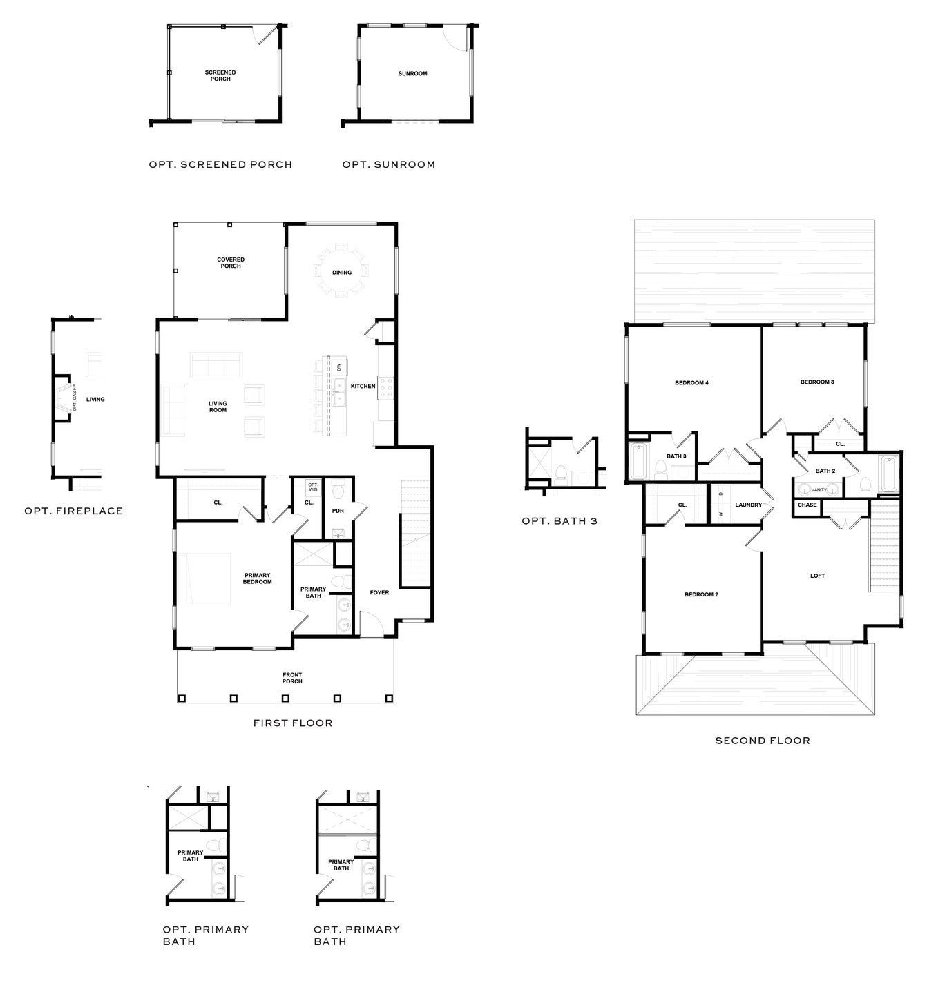 2D floor plan layout for the The Wailer by New Leaf Builders in Vineyard Lakes, Johns Island, SC (Image 1). 2D floor plan layout for the The Wailer by New Leaf Builders in Vineyard Lakes, Johns Island, SC (Image 1).