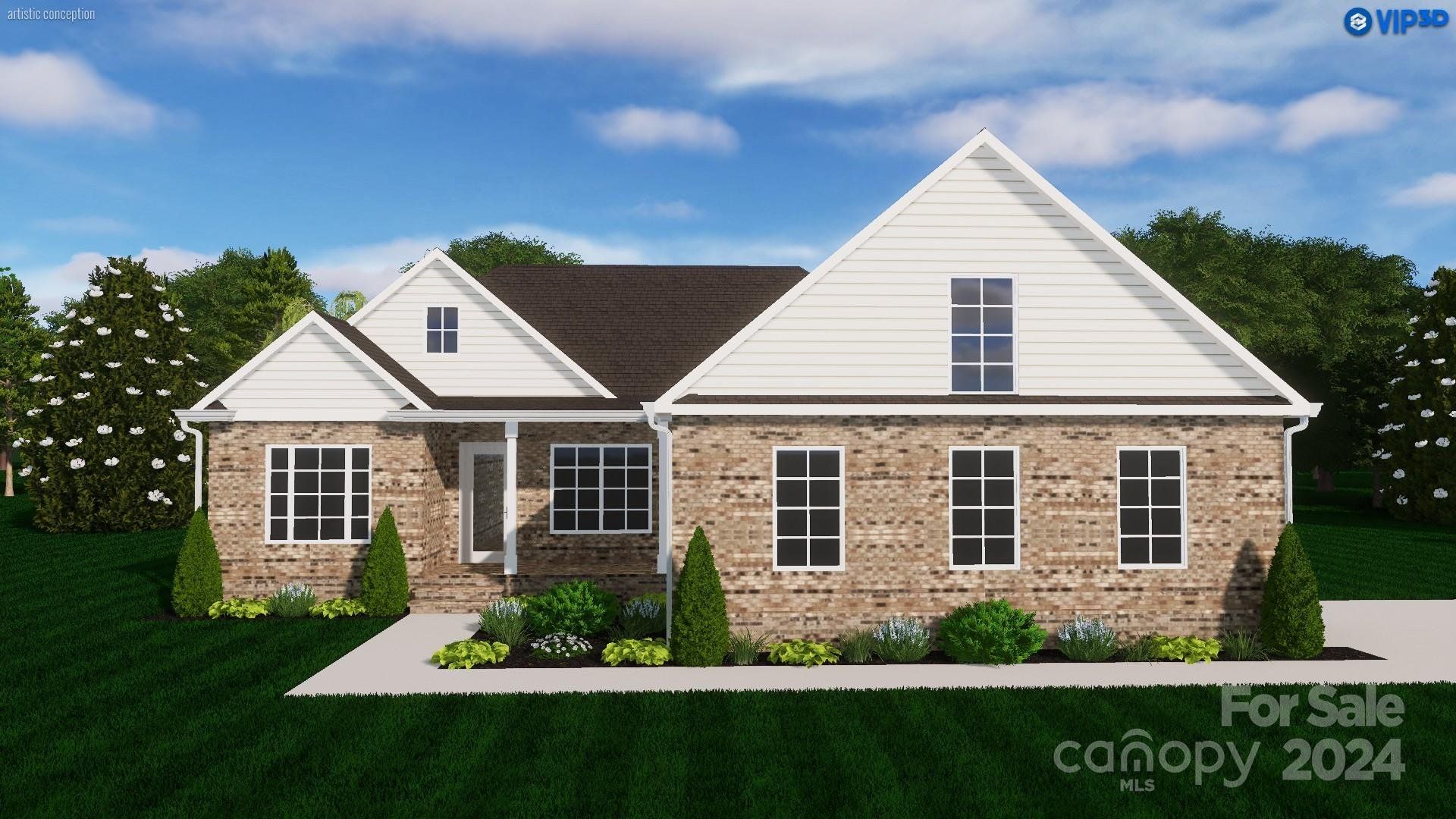 Front exterior of a new home in , Monroe, NC, highlighting curb appeal (Image 1). Front exterior of a new home in , Monroe, NC, highlighting curb appeal (Image 1).