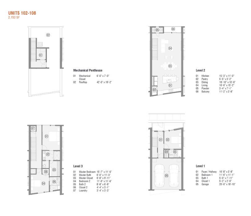 2D floor plan layout for the 2150 by Cobalt Homes in Towns on W 9th, Dallas, TX (Image 1). 2D floor plan layout for the 2150 by Cobalt Homes in Towns on W 9th, Dallas, TX (Image 1).