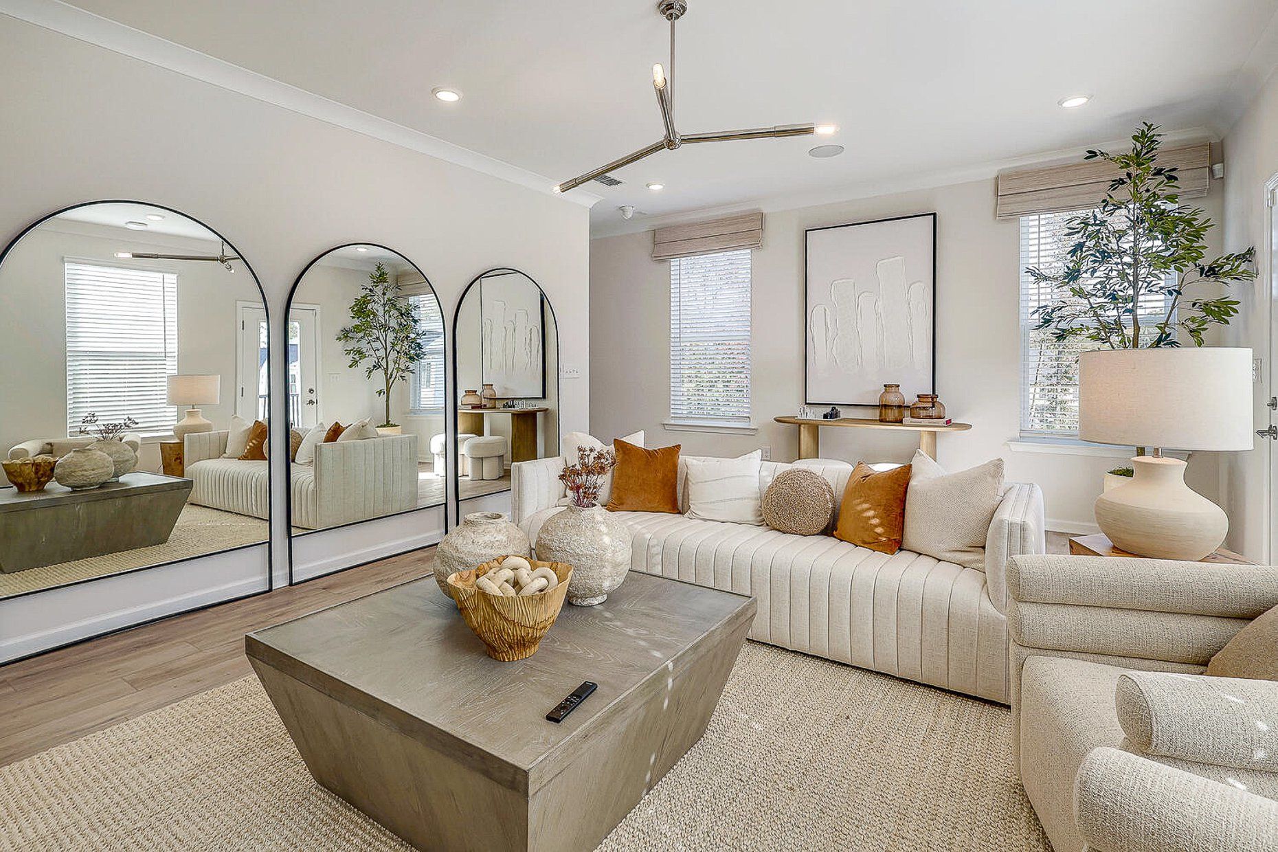 Furnished interior view inside a new home in Galloway Towns, Charlotte (Image 1).