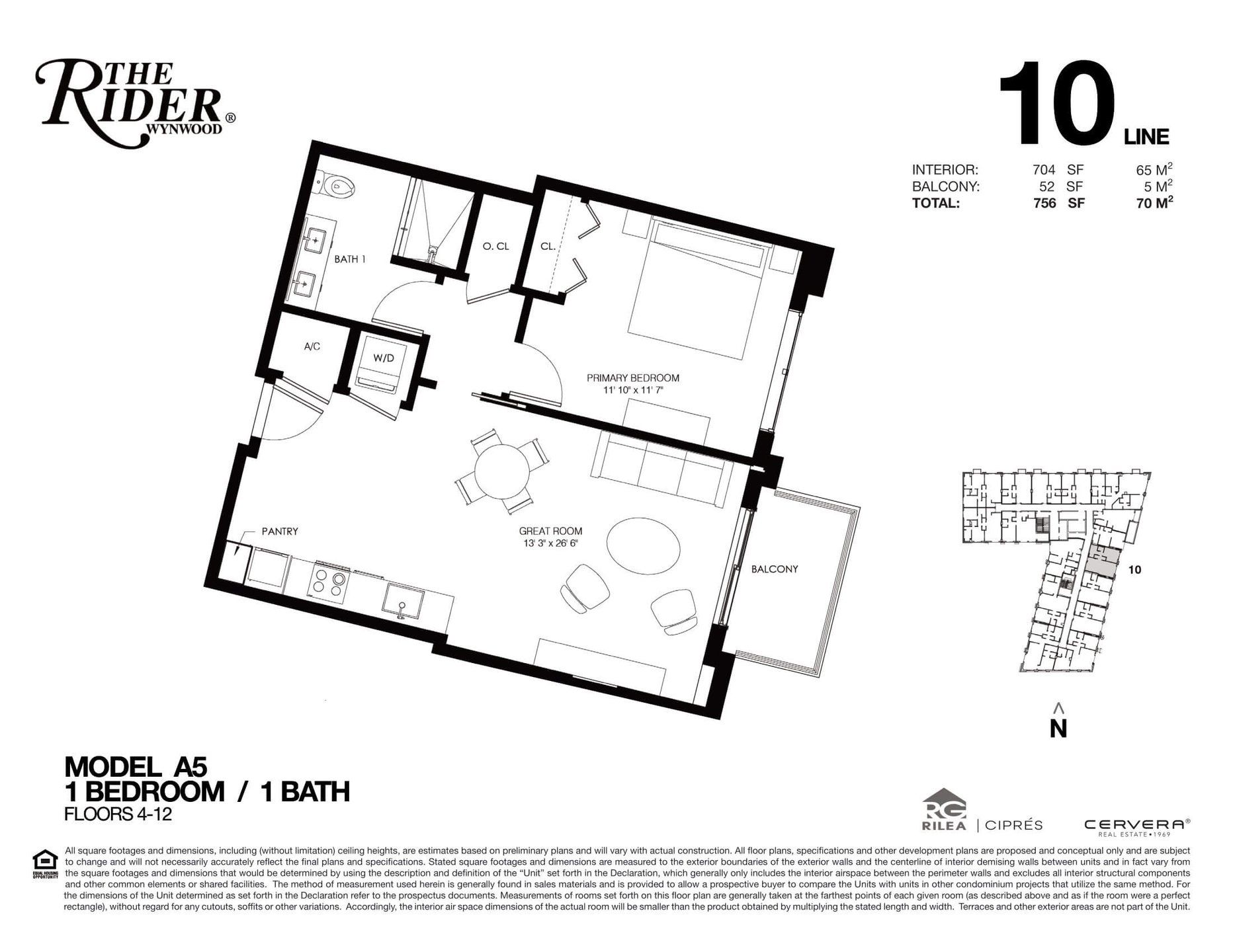 Image 1 representing the A5 by Rilea Group in The Rider Wynwood, Miami, FL.