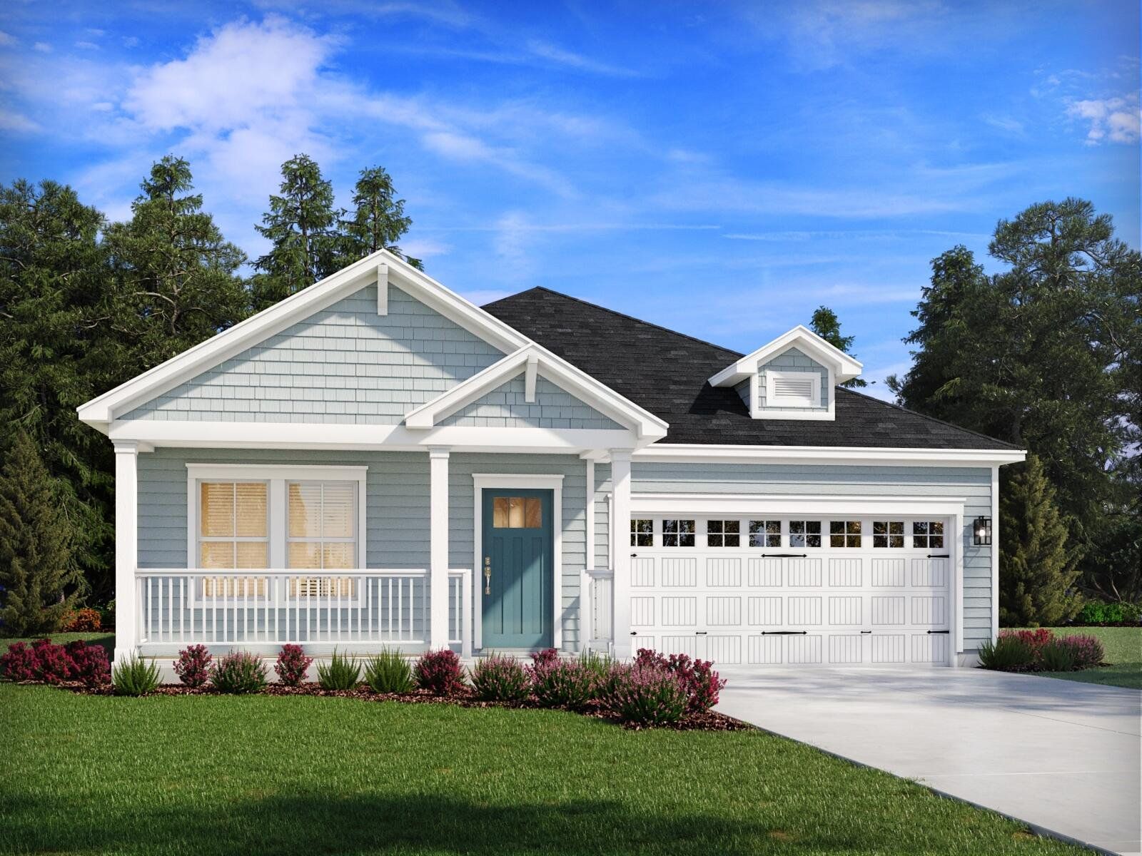 Front exterior of a new home in , Summerville, SC, highlighting curb appeal (Image 1).