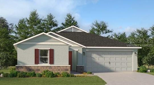 Front exterior of a new home in Crosswinds, Haines City, FL, highlighting curb appeal (Image 1). Front exterior of a new home in Crosswinds, Haines City, FL, highlighting curb appeal (Image 1).