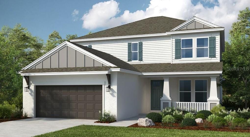 Front exterior of a new home in Ardisia Park, New Smyrna Beach, FL, highlighting curb appeal (Image 1). Front exterior of a new home in Ardisia Park, New Smyrna Beach, FL, highlighting curb appeal (Image 1).