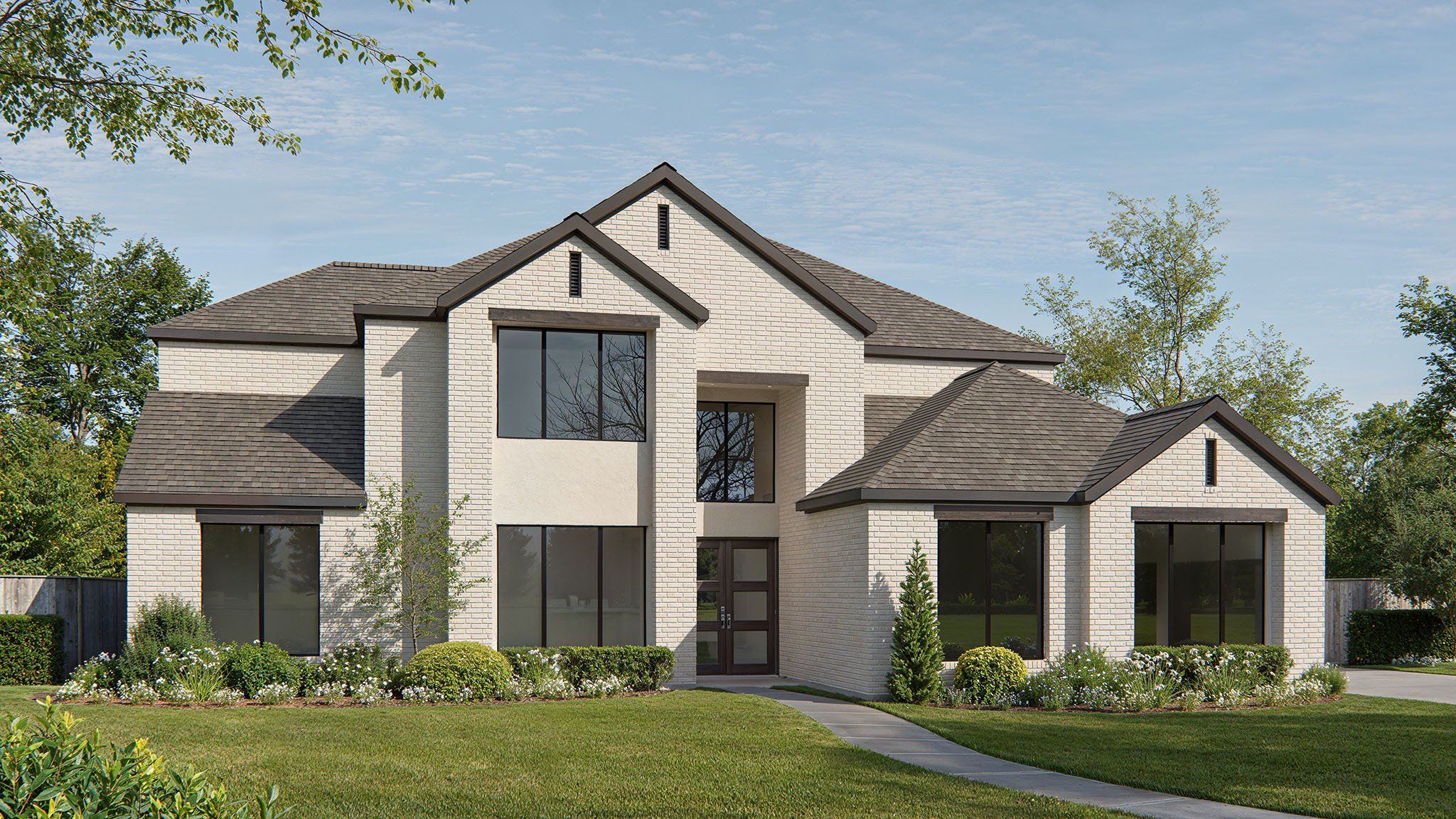 Front exterior of a new home in Bristol Valley, Heath, TX, highlighting curb appeal (Image 1). Front exterior of a new home in Bristol Valley, Heath, TX, highlighting curb appeal (Image 1).
