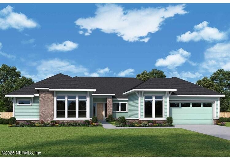 Front exterior of a new home in , Ponte Vedra, FL, highlighting curb appeal (Image 1). Front exterior of a new home in , Ponte Vedra, FL, highlighting curb appeal (Image 1).