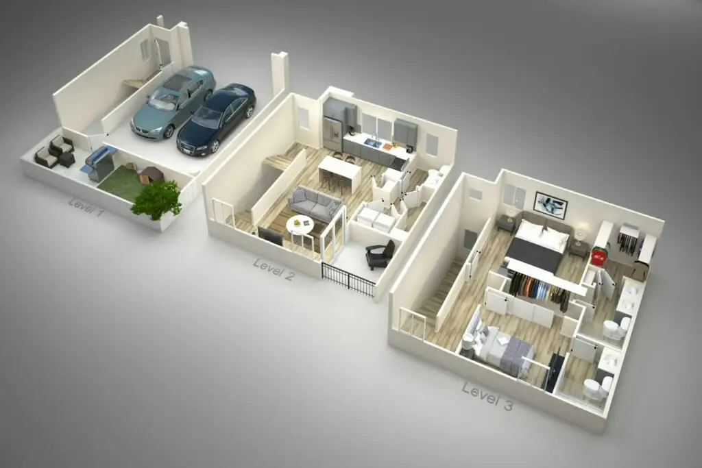 2D floor plan layout for the Crimson by Ascend Communities in The Melbourne, Phoenix, AZ (Image 1).