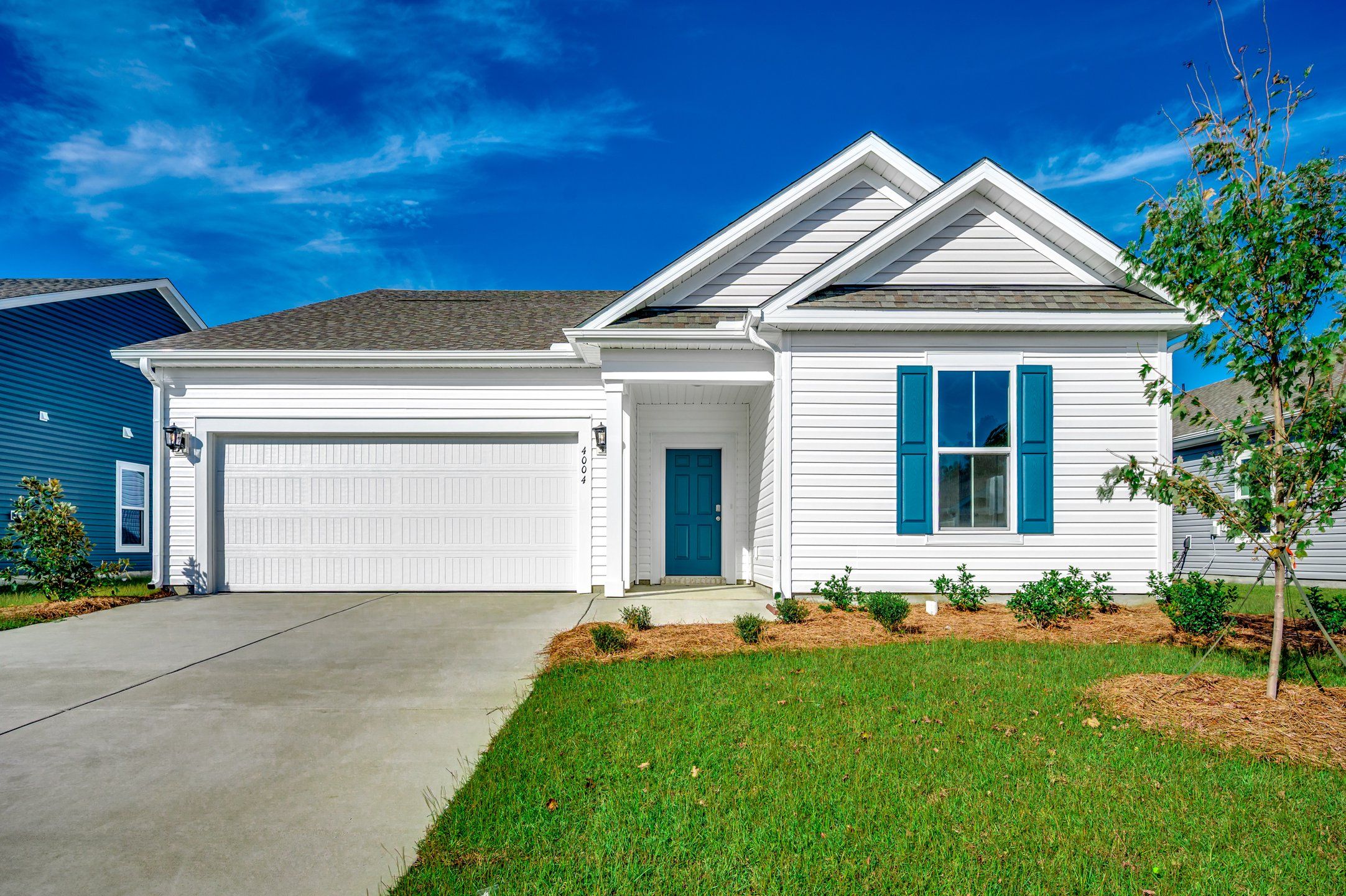 Front exterior of a new home in Somerset, Myrtle Beach, SC, highlighting curb appeal (Image 1). Front exterior of a new home in Somerset, Myrtle Beach, SC, highlighting curb appeal (Image 1).