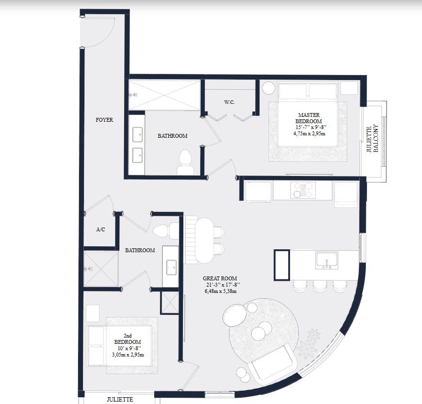 2D floor plan layout for the UNIT 06 by Roger Development Group in The Avenue Coral Gables, Coral Gables, FL (Image 1). 2D floor plan layout for the UNIT 06 by Roger Development Group in The Avenue Coral Gables, Coral Gables, FL (Image 1).