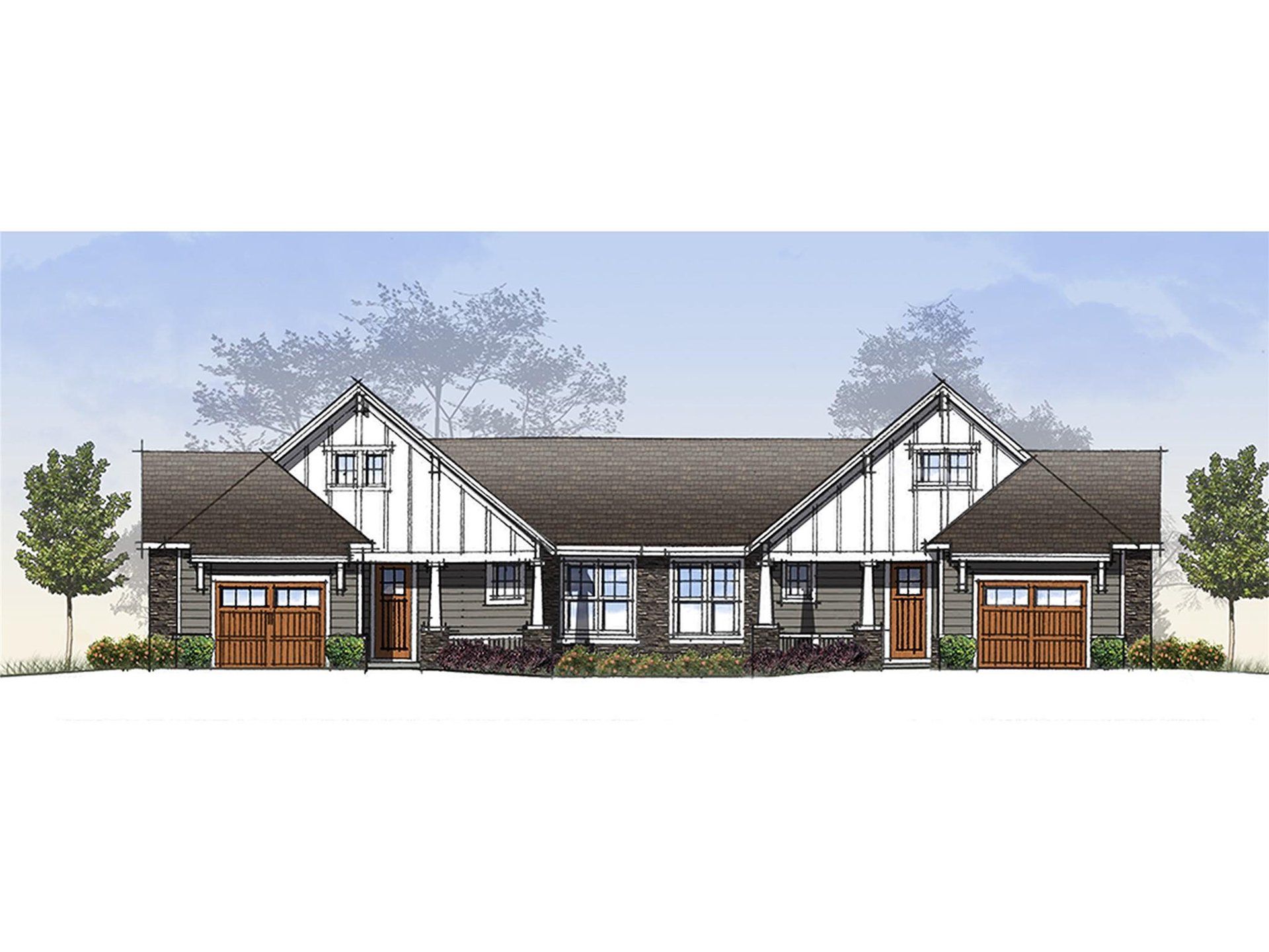 Exterior rendering of this home design in , Laurel Park, NC (Image 1).