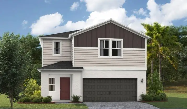 Front exterior of a new home in Pasadena Woods, Dade City, FL, highlighting curb appeal (Image 1). Front exterior of a new home in Pasadena Woods, Dade City, FL, highlighting curb appeal (Image 1).