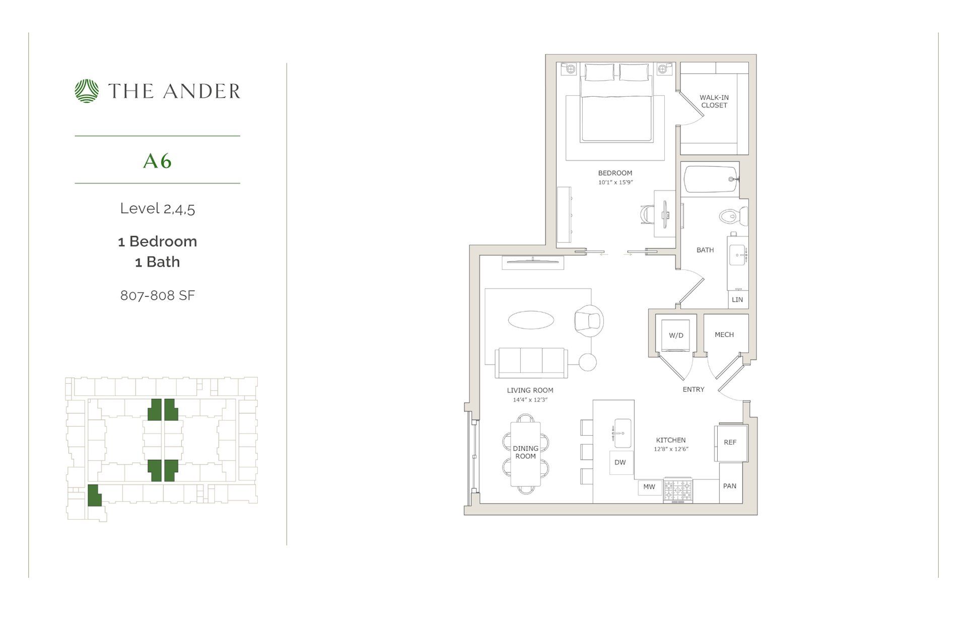 2D floor plan layout for the A6 by Ledgestone Development Group in The Ander, Austin, TX (Image 1). 2D floor plan layout for the A6 by Ledgestone Development Group in The Ander, Austin, TX (Image 1).