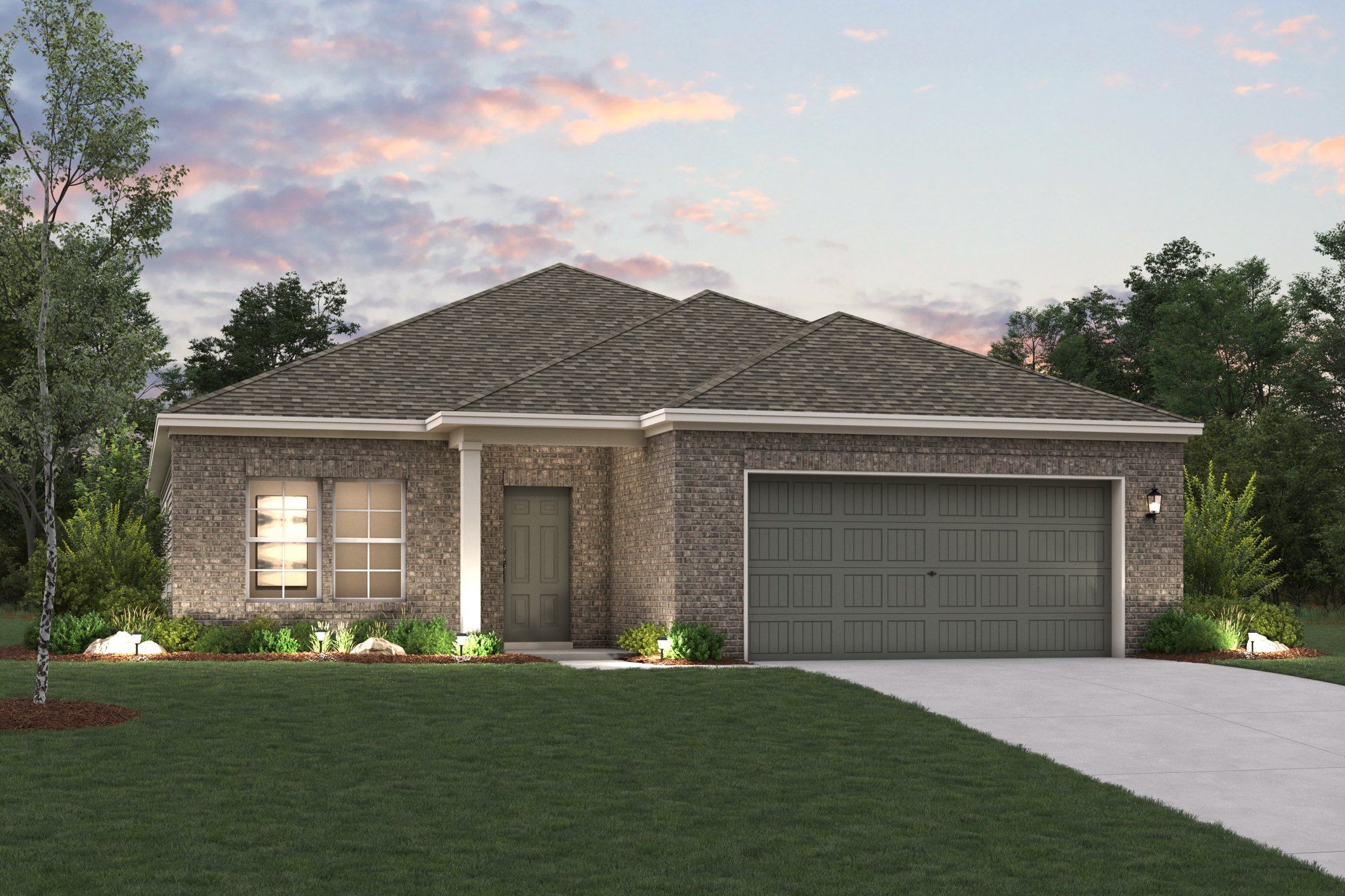 Front exterior of a new home in Pennsylvania Avenue, Springtown, TX, highlighting curb appeal (Image 1). Front exterior of a new home in Pennsylvania Avenue, Springtown, TX, highlighting curb appeal (Image 1).