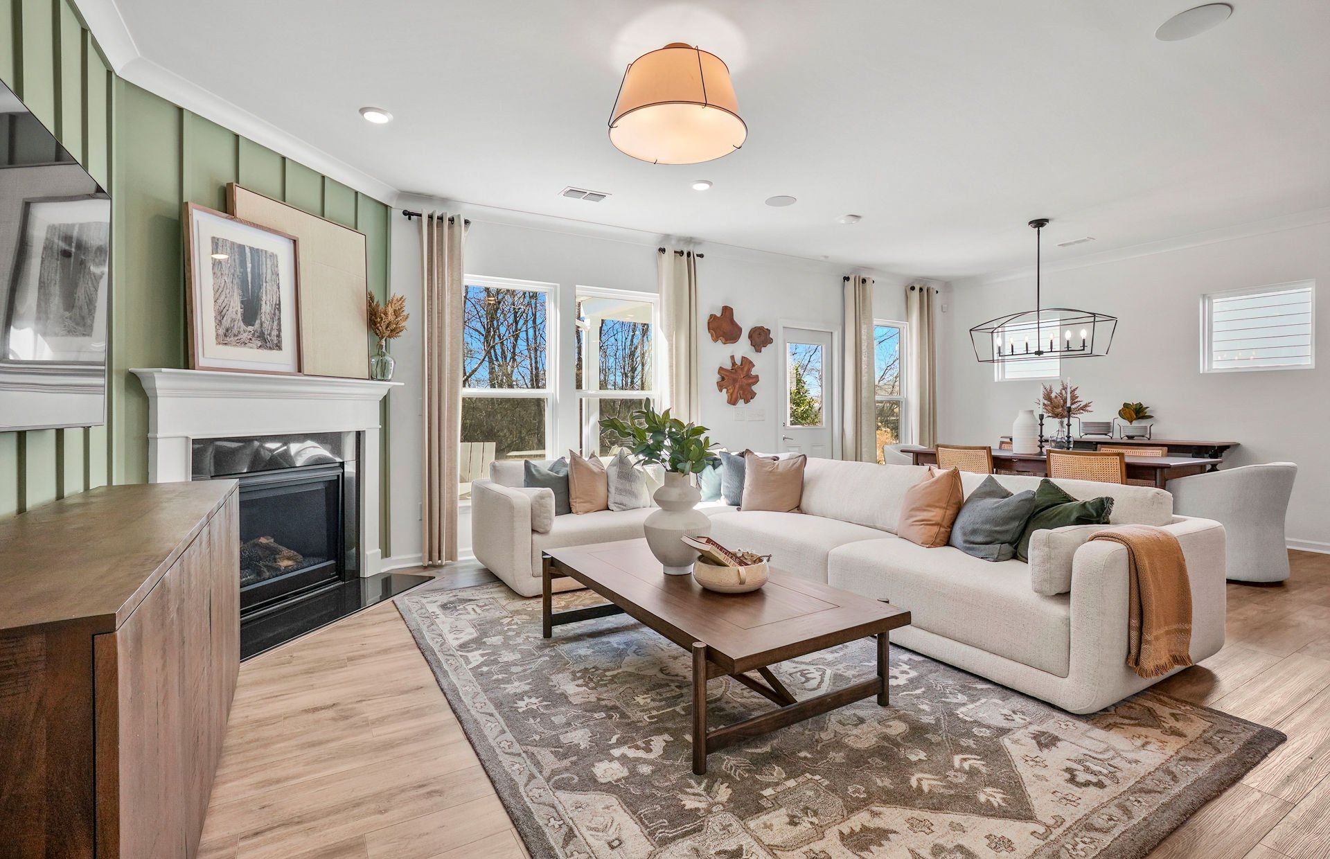 Furnished interior view inside a new home in Riverstone, Monroe (Image 1). Furnished interior view inside a new home in Riverstone, Monroe (Image 1).