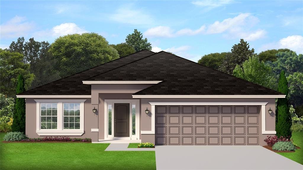 Front exterior of a new home in Ocala Crossings South, Ocala, FL, highlighting curb appeal (Image 1). Front exterior of a new home in Ocala Crossings South, Ocala, FL, highlighting curb appeal (Image 1).