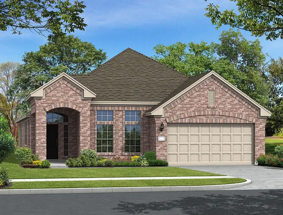 Representative exterior photo of a completed home built from the The Virginian by McKinley Homes in Grand Magnolia, Magnolia, TX (Image 1). Representative exterior photo of a completed home built from the The Virginian by McKinley Homes in Grand Magnolia, Magnolia, TX (Image 1).