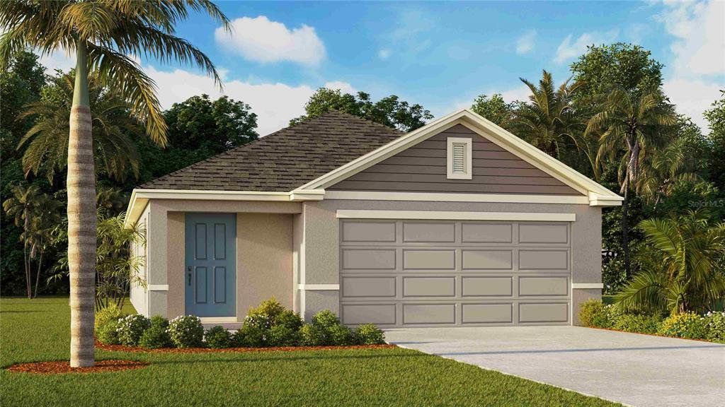 Front exterior of a new home in Ruskin Preserve, Ruskin, FL, highlighting curb appeal (Image 1). Front exterior of a new home in Ruskin Preserve, Ruskin, FL, highlighting curb appeal (Image 1).
