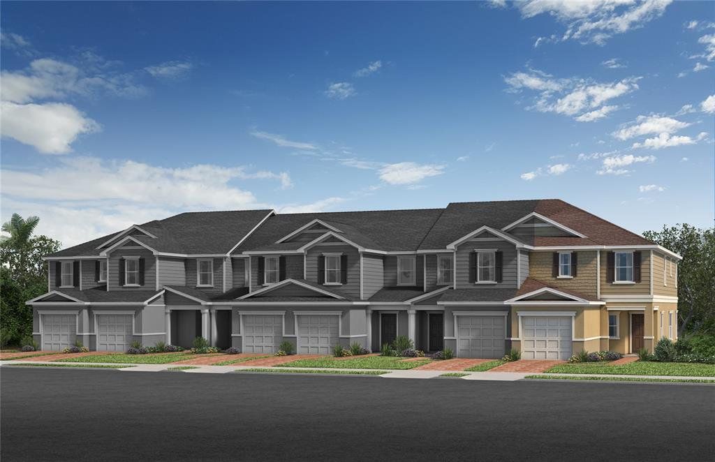 Front exterior of a new home in , Lake Wales, FL, highlighting curb appeal (Image 1). Front exterior of a new home in , Lake Wales, FL, highlighting curb appeal (Image 1).