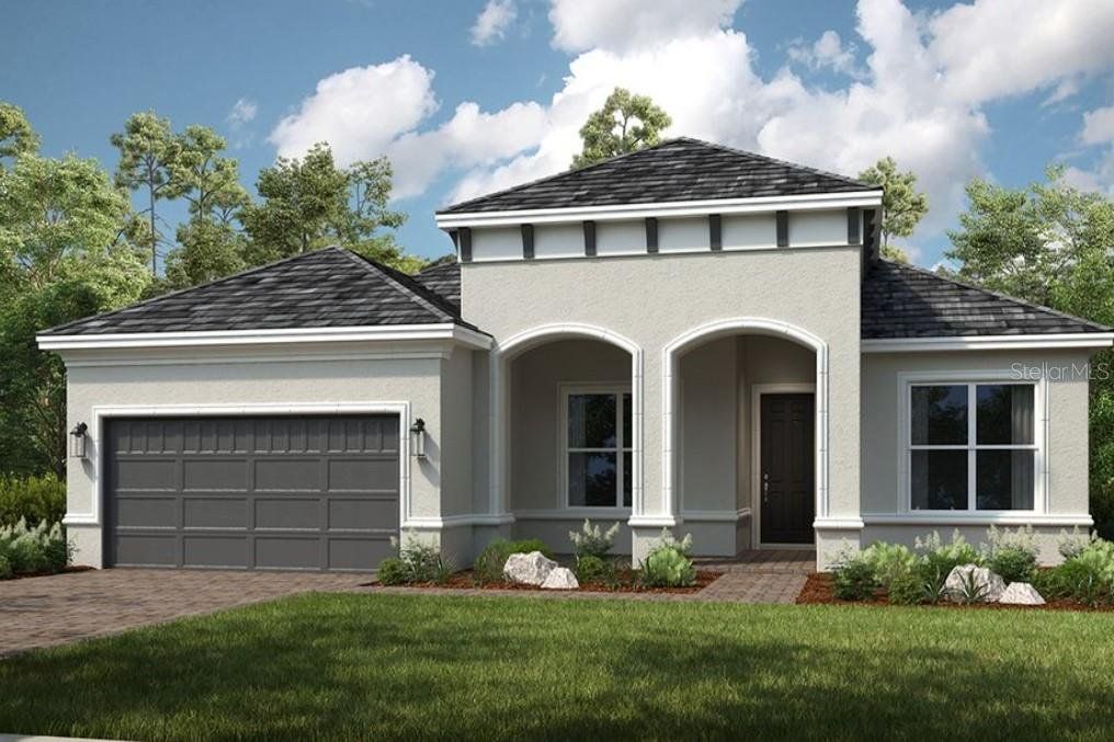 Front exterior of a new home in Westview Community Group Page, Kissimmee, FL, highlighting curb appeal (Image 1). Front exterior of a new home in Westview Community Group Page, Kissimmee, FL, highlighting curb appeal (Image 1).