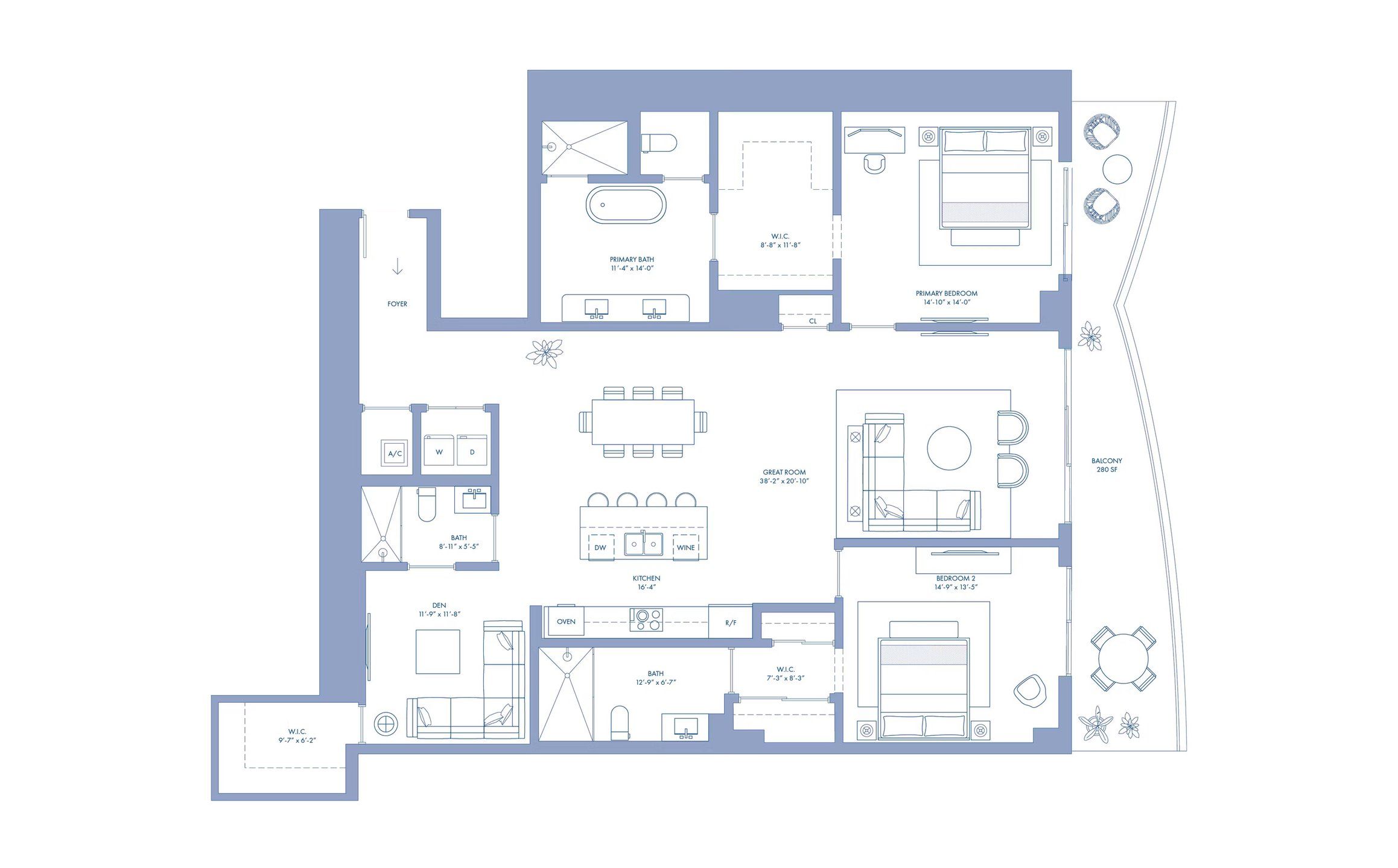 2D floor plan layout for the 03 Lvl 37-61 by Mast Capital in Cipriani Residences Miami, Miami, FL (Image 1). 2D floor plan layout for the 03 Lvl 37-61 by Mast Capital in Cipriani Residences Miami, Miami, FL (Image 1).