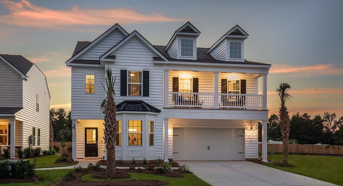 Front exterior of a new home in , Moncks Corner, SC, highlighting curb appeal (Image 1). Front exterior of a new home in , Moncks Corner, SC, highlighting curb appeal (Image 1).