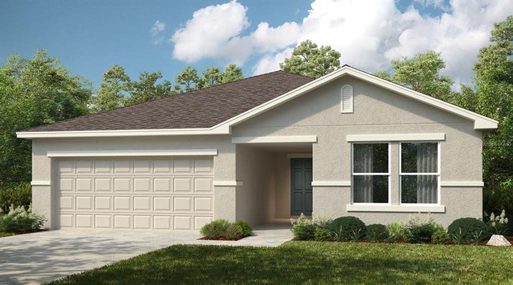 Front exterior of a new home in Brookland Park, Auburndale, FL, highlighting curb appeal (Image 1). Front exterior of a new home in Brookland Park, Auburndale, FL, highlighting curb appeal (Image 1).