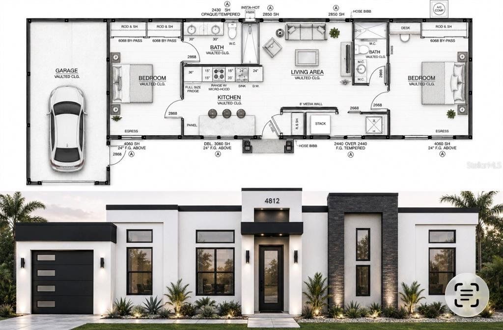 2D floor plan layout of this home in , Hudson, FL (Image 1). 2D floor plan layout of this home in , Hudson, FL (Image 1).
