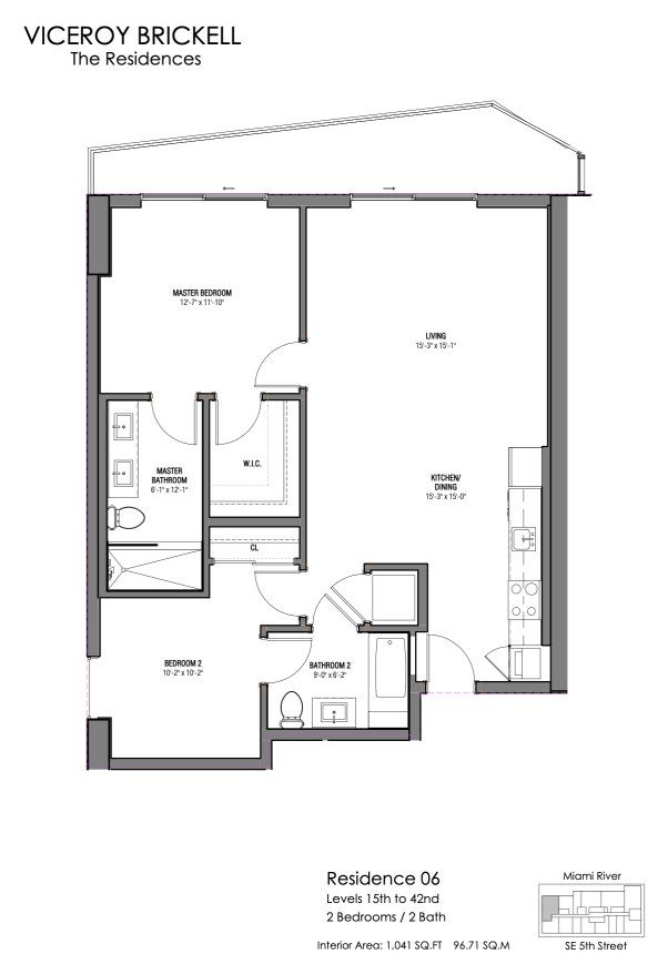 Image 1 representing the Residence 06 by Related Group in Viceroy Brickell Residences Miami, Miami, FL. Image 1 representing the Residence 06 by Related Group in Viceroy Brickell Residences Miami, Miami, FL.