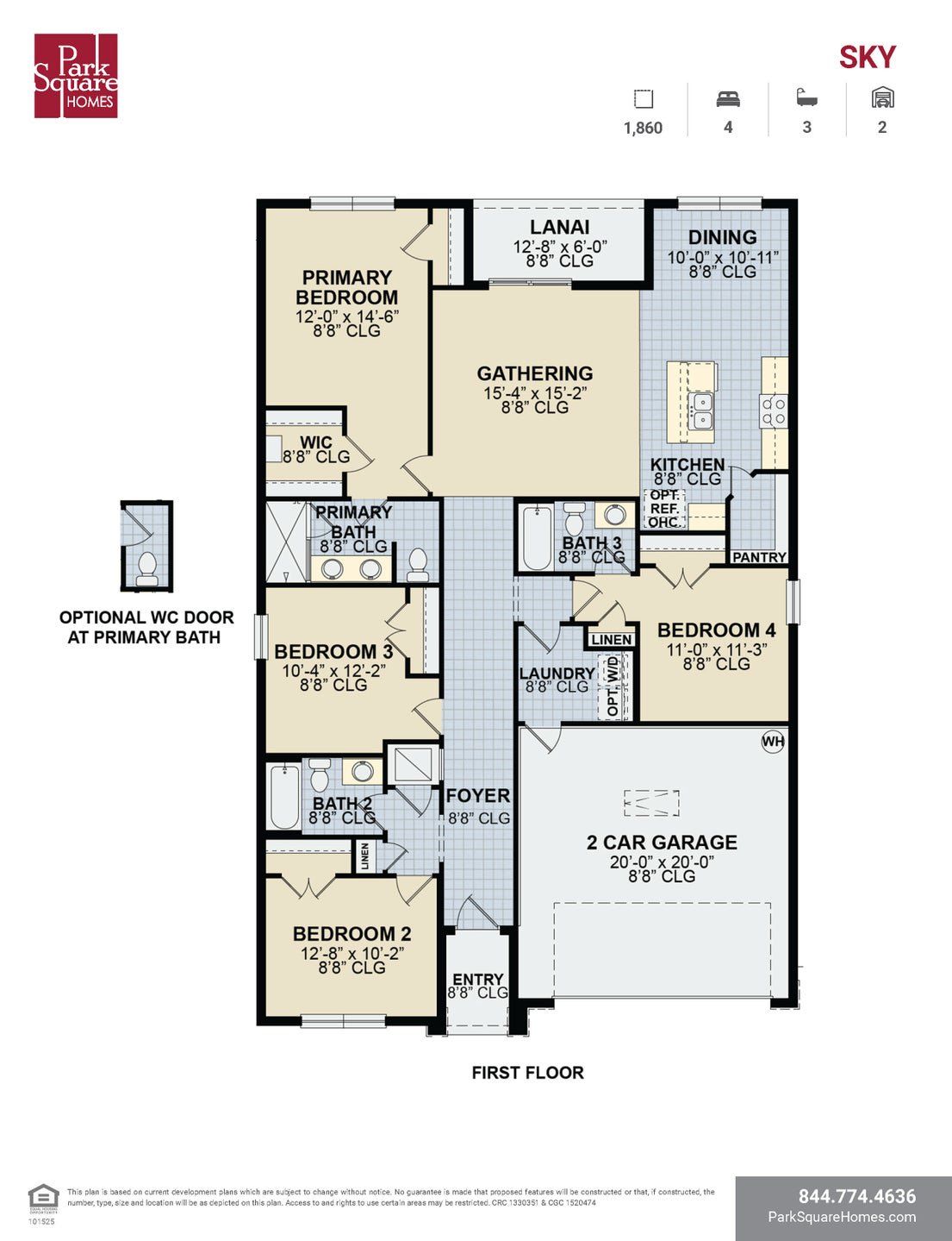 2D floor plan layout of this home in Cypress Park Estates, Haines City, FL (Image 1). 2D floor plan layout of this home in Cypress Park Estates, Haines City, FL (Image 1).